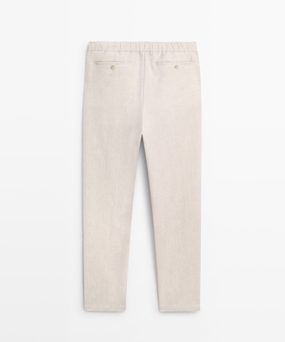 마시모두띠(MASSIMO DUTTI) 100% 린넨 조거핏 팬츠