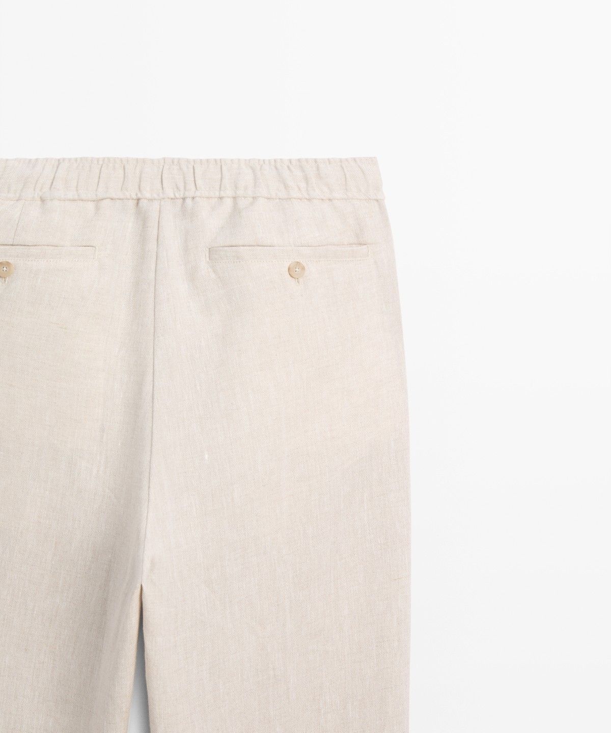 마시모두띠(MASSIMO DUTTI) 100% 린넨 조거핏 팬츠