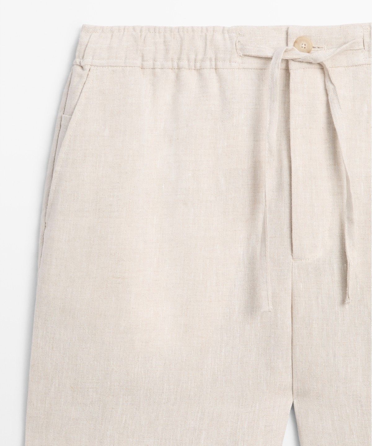 마시모두띠(MASSIMO DUTTI) 100% 린넨 조거핏 팬츠