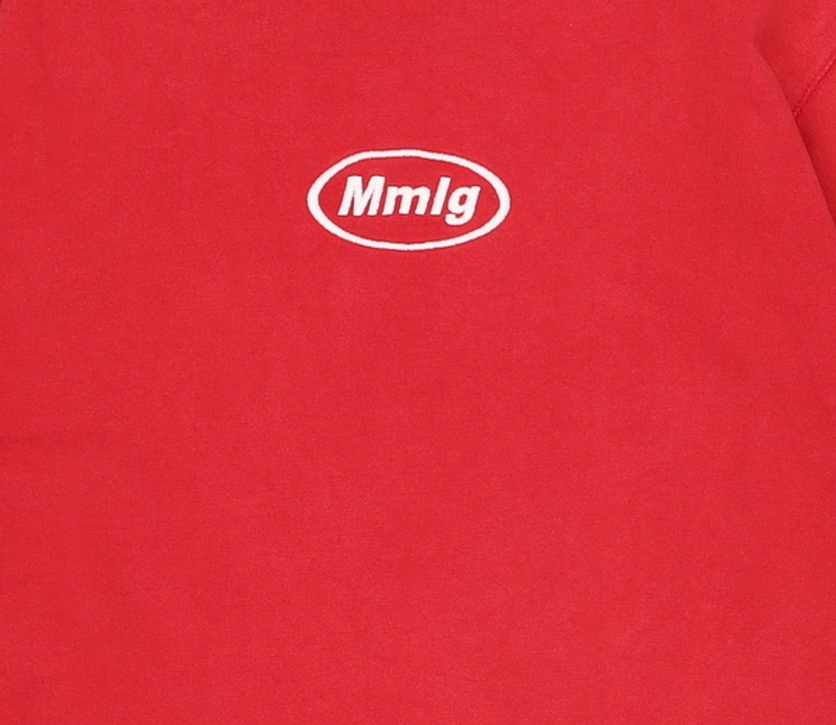 엠엠엘지(MMLG) [Mmlg] EMBROIDERY MMLG SWEAT (DEEP RED) M