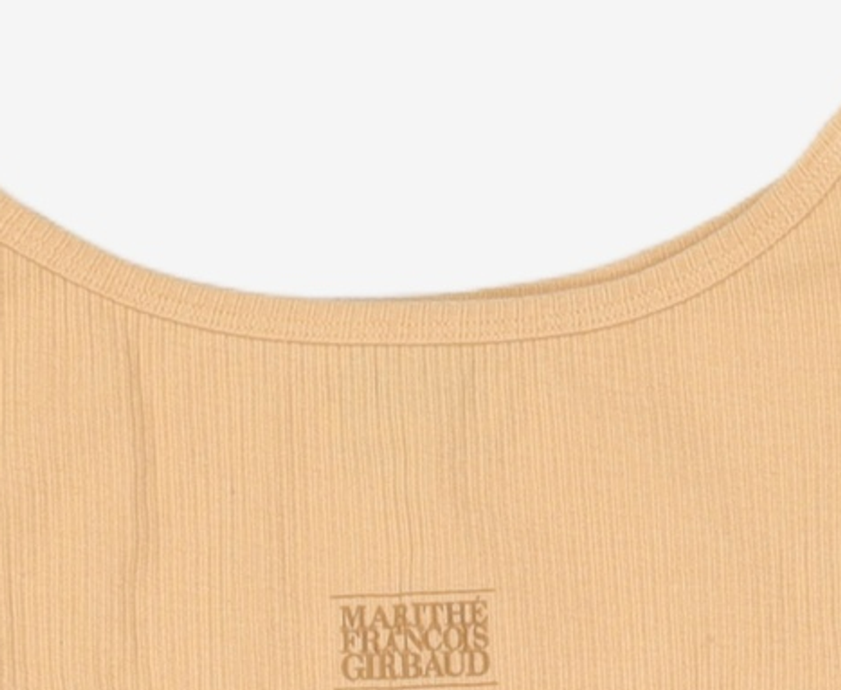 마리떼 프랑소와 저버(MARITHÉ + FRANҪOIS GIRBAUD) W BOAT NECK HALF SLEEVE TEE orange OS