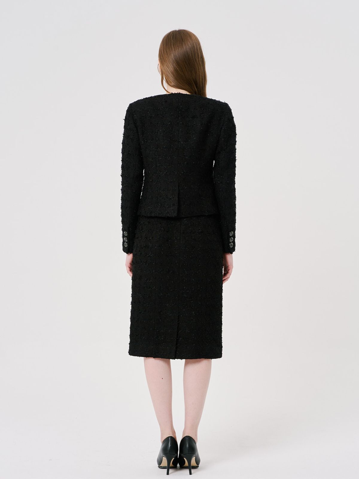 러브액츄얼리(LOVE ACTUALLY) Rose Romance Tweed Jacket 로즈 로맨스 트위드 자켓