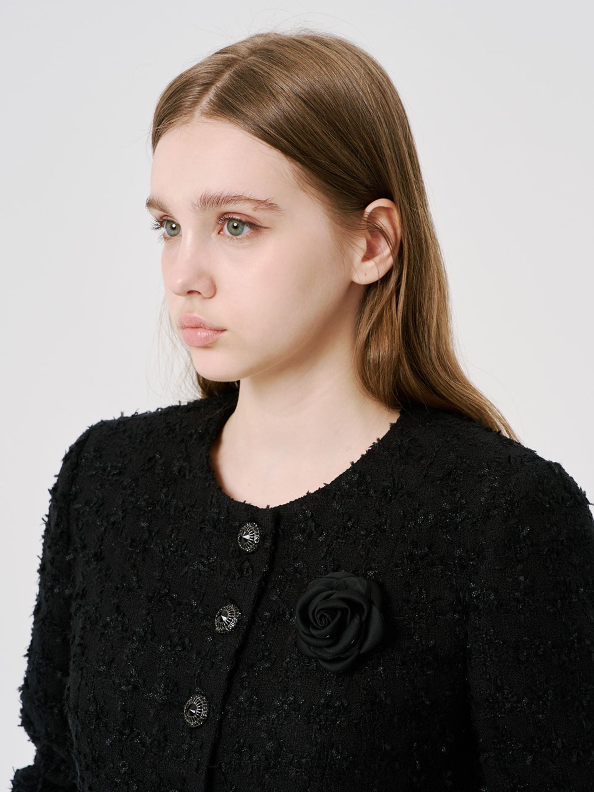 러브액츄얼리(LOVE ACTUALLY) Rose Romance Tweed Jacket 로즈 로맨스 트위드 자켓