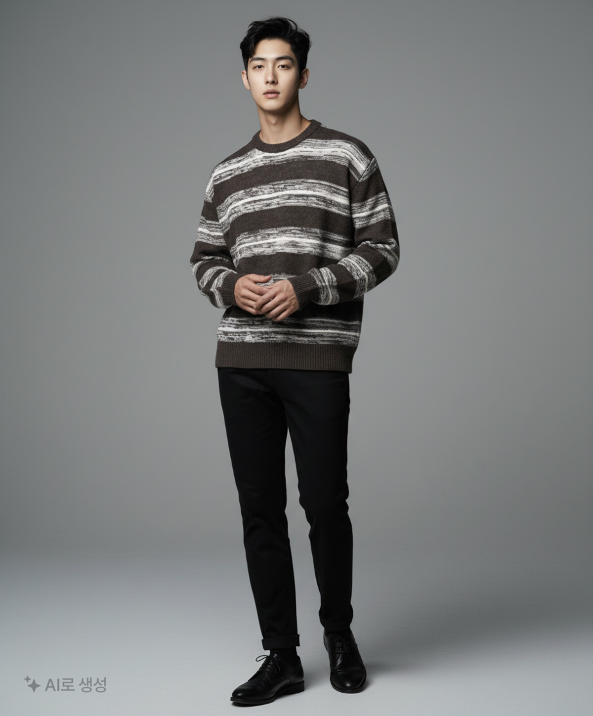 스타터(STARTER) 헤비 스트라이프 니트 HEAVY STRIPE KNIT L