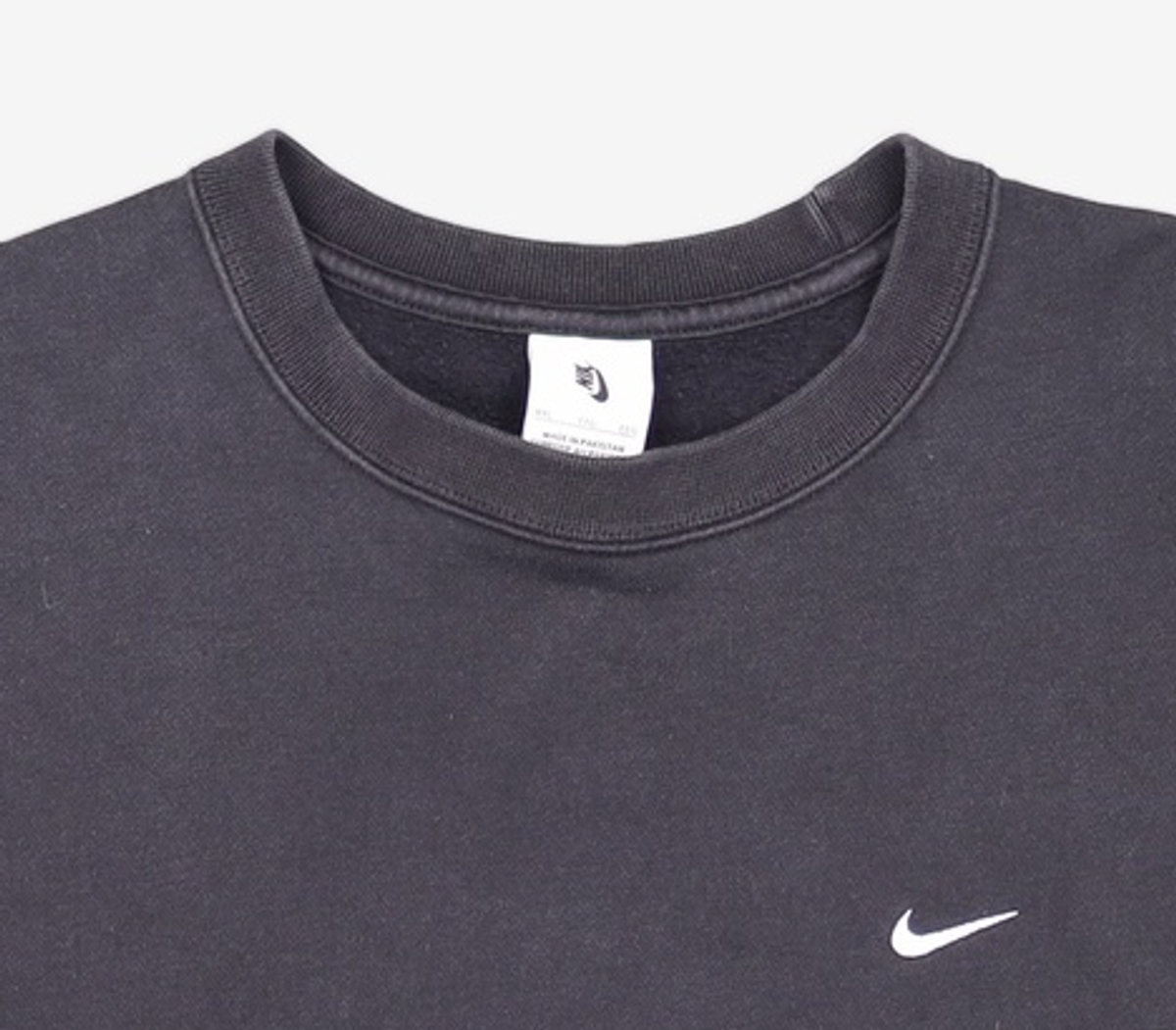 나이키(NIKE) 솔로 스우시 플리스 크루 M - 블랙:화이트 / DX1362-010 XXL