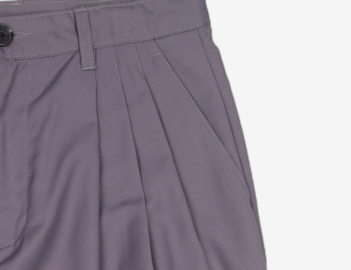 가먼트레이블(GARMENT LABLE) 3 Pleats Wide Trousers - Grey M