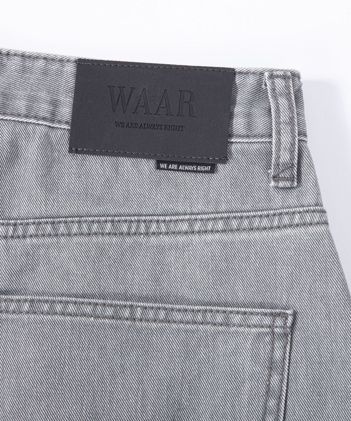 와르(WAAR) M292  카치온 와이드 팬츠_세이지그레이