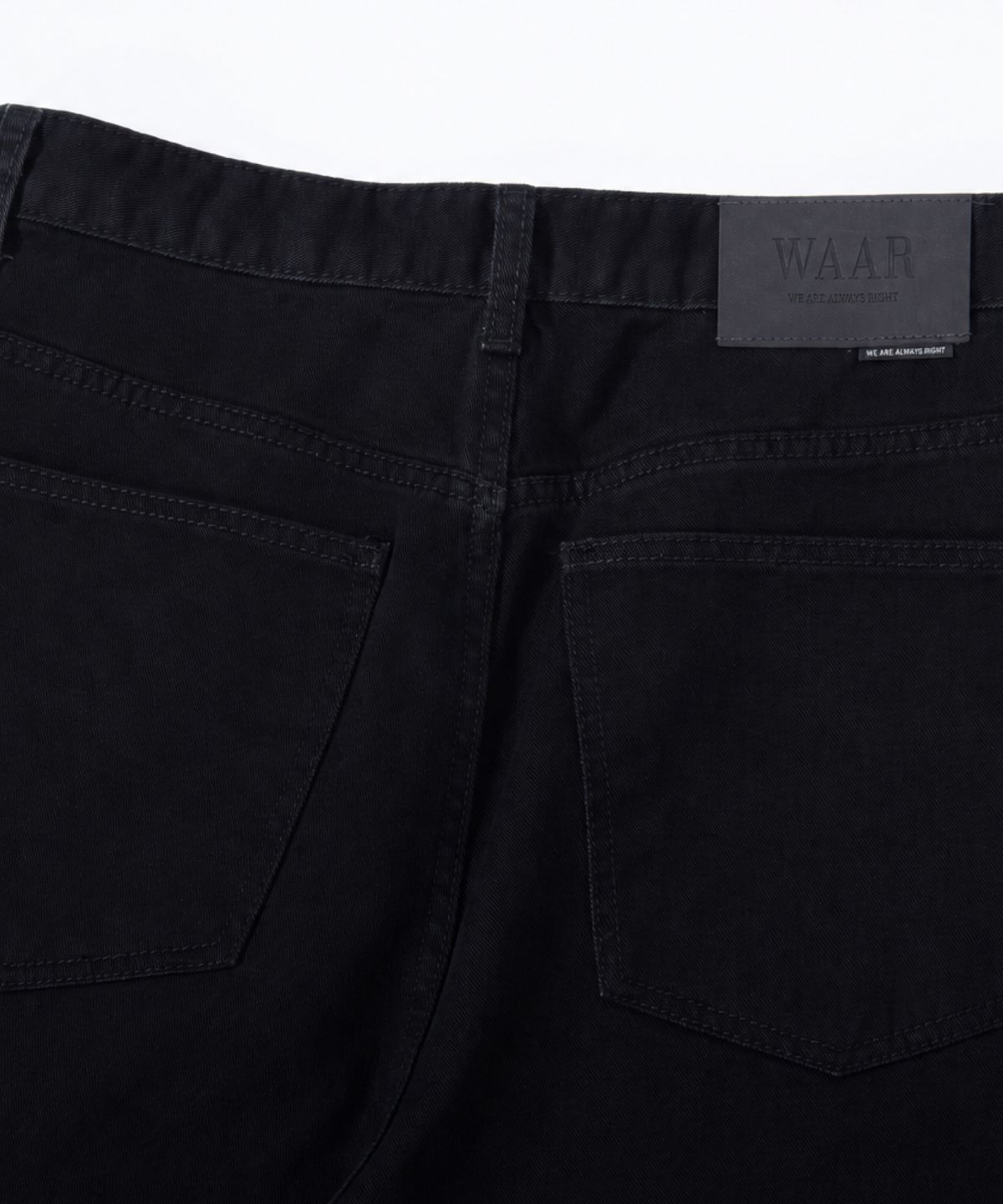 와르(WAAR) M292  카치온 와이드 팬츠_블랙
