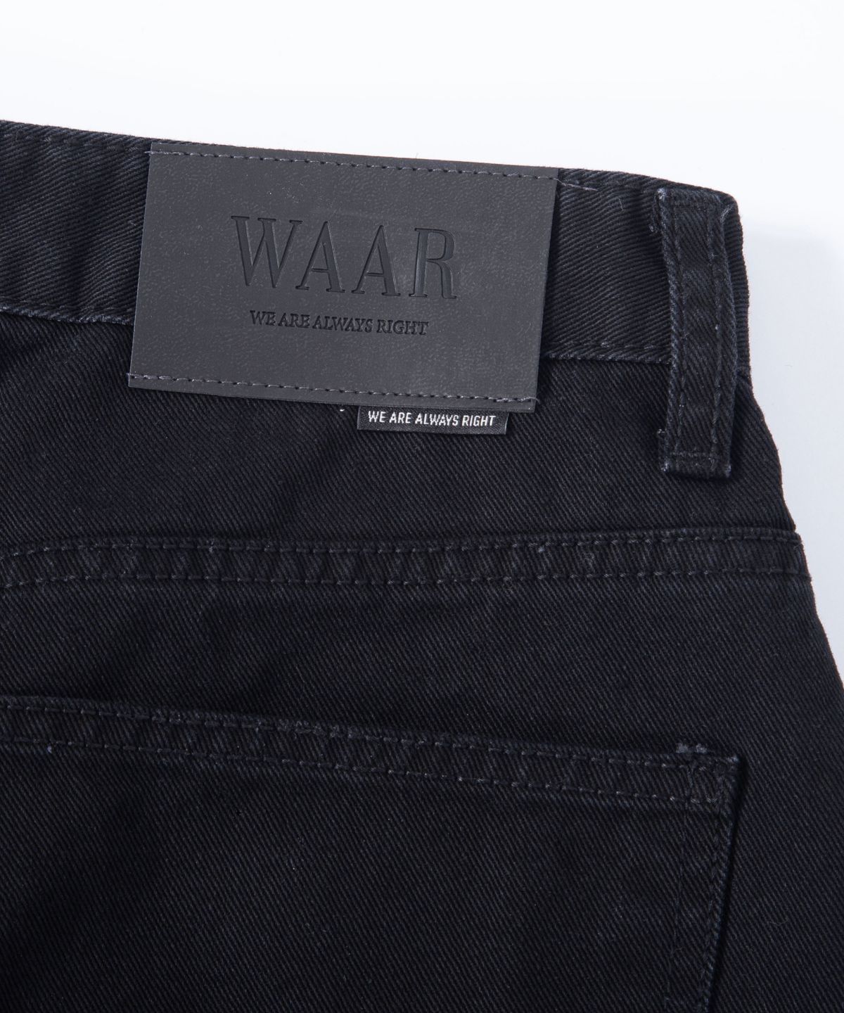 와르(WAAR) M292  카치온 와이드 팬츠_블랙