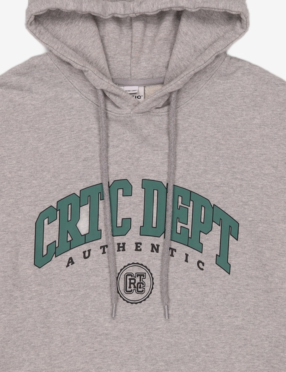 크리틱(CRITIC) College Logo Hoodie Melange Grey XL