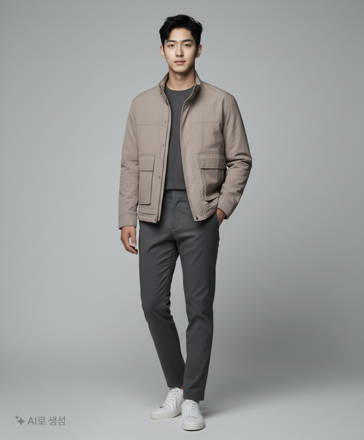 무신사 스탠다드(MUSINSA STANDARD) 나일론/코치 재킷 L