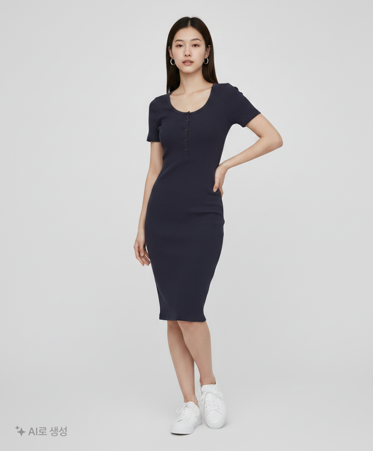 아메리칸 어패럴(AMERICAN APPAREL) 미디 원피스 XS