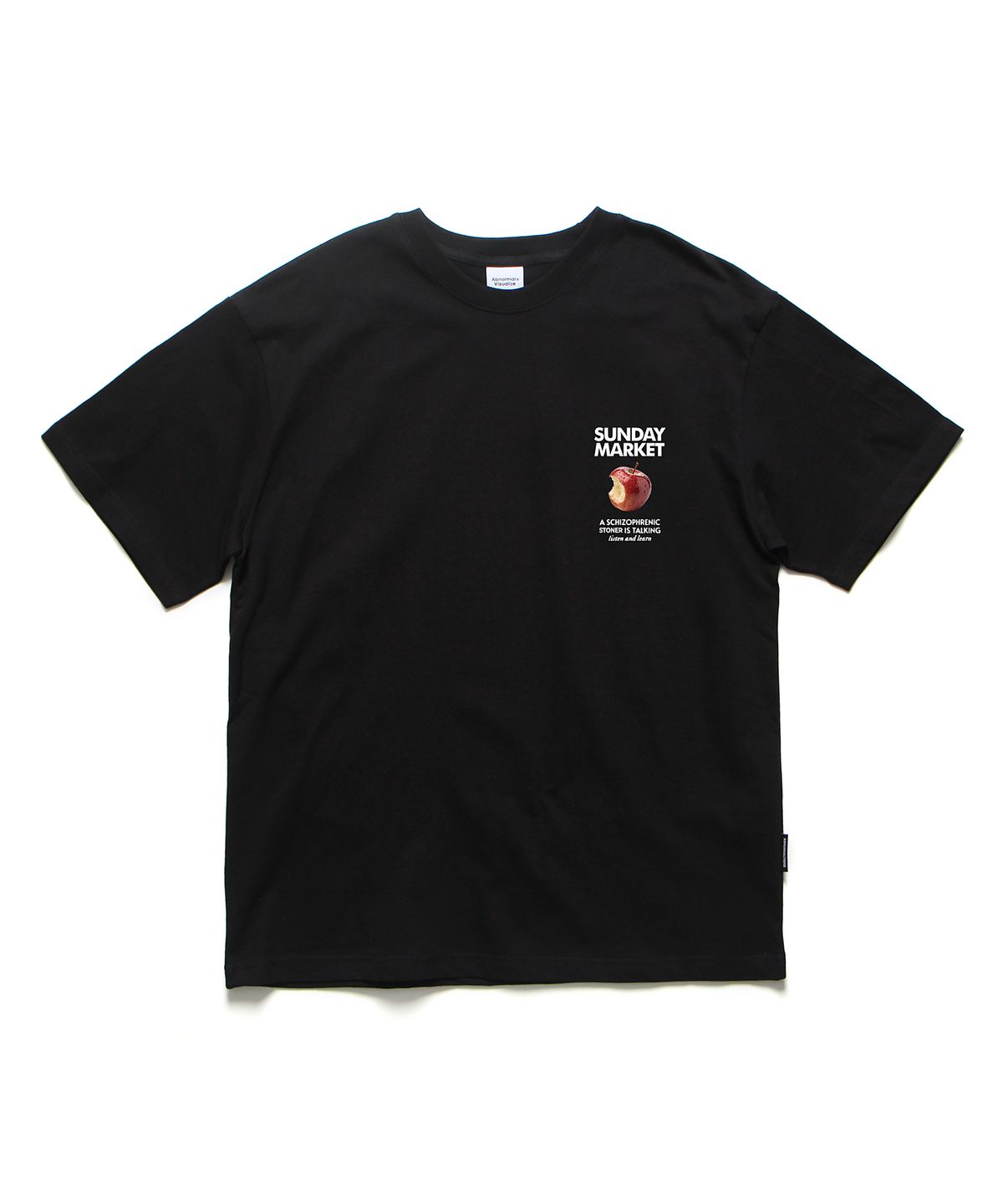 앱놀머씽(ABNORMALTHING) 선데이 오버핏 티셔츠 화이트 (SUNDAY T-SHIRT WHITE)