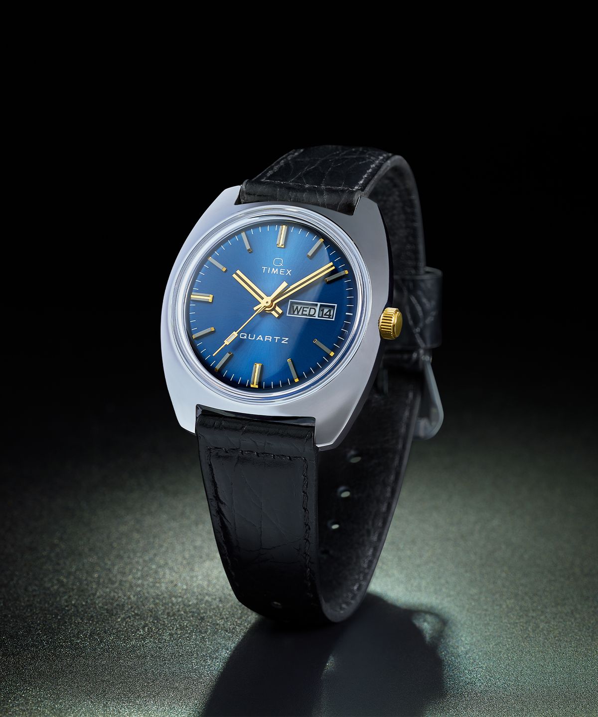 타이맥스(TIMEX) Q TIMEX 1978 데이데이트 리이슈 손목시계 37.5mm