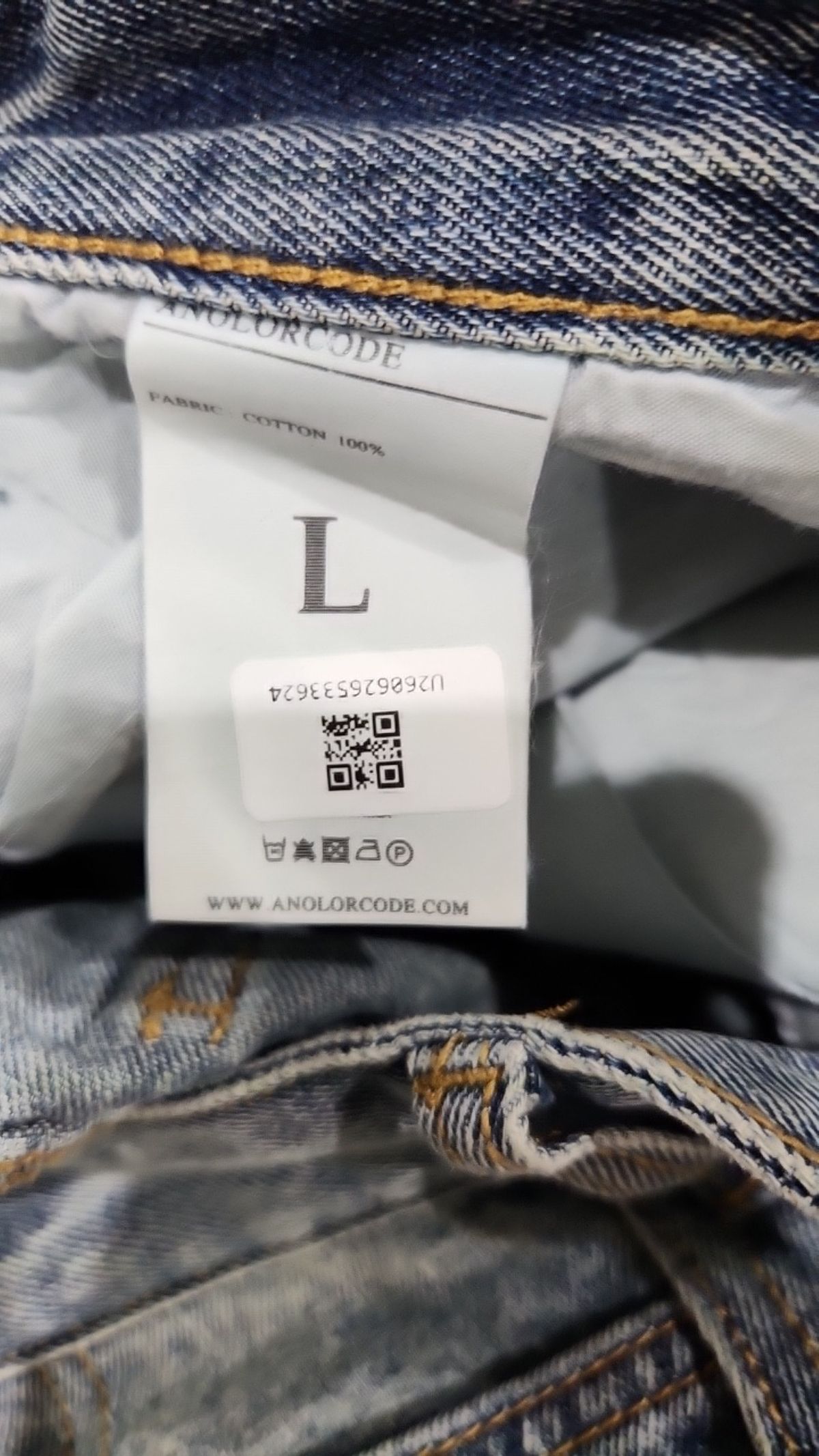 어널러코드(ANOLORCODE) 청/데님 팬츠 L