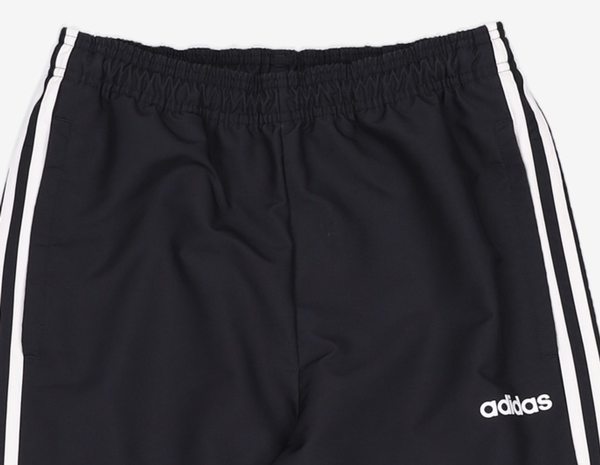 아디다스(ADIDAS) 에센셜 3S 윈드 팬츠 - 블랙:화이트 / DQ3100 S