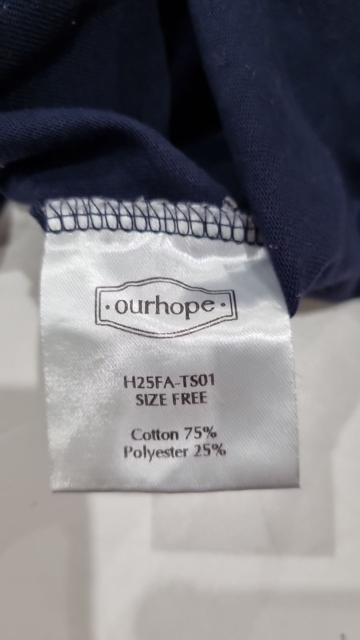 아워호프(OURHOPE) Logo Silky U-neck Sleeve T-shirt - 5color FREE