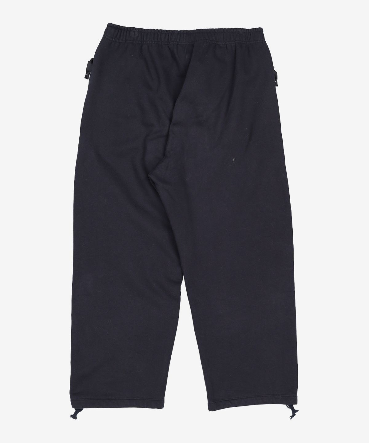 나이키(NIKE) 스포츠웨어 스우시 오픈 헴 플리스 팬츠 M - 블랙:화이트 / FN3343-010 XXL