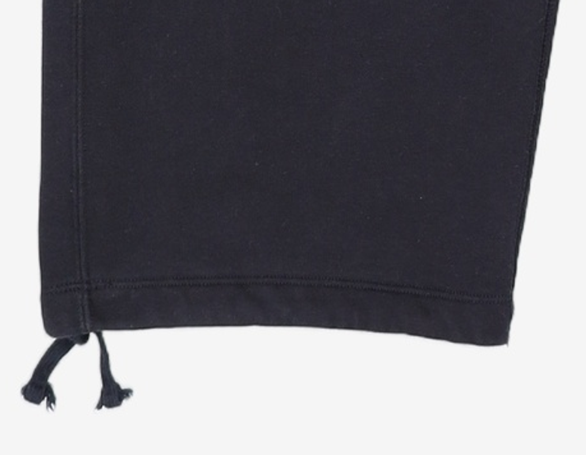 나이키(NIKE) 스포츠웨어 스우시 오픈 헴 플리스 팬츠 M - 블랙:화이트 / FN3343-010 XXL