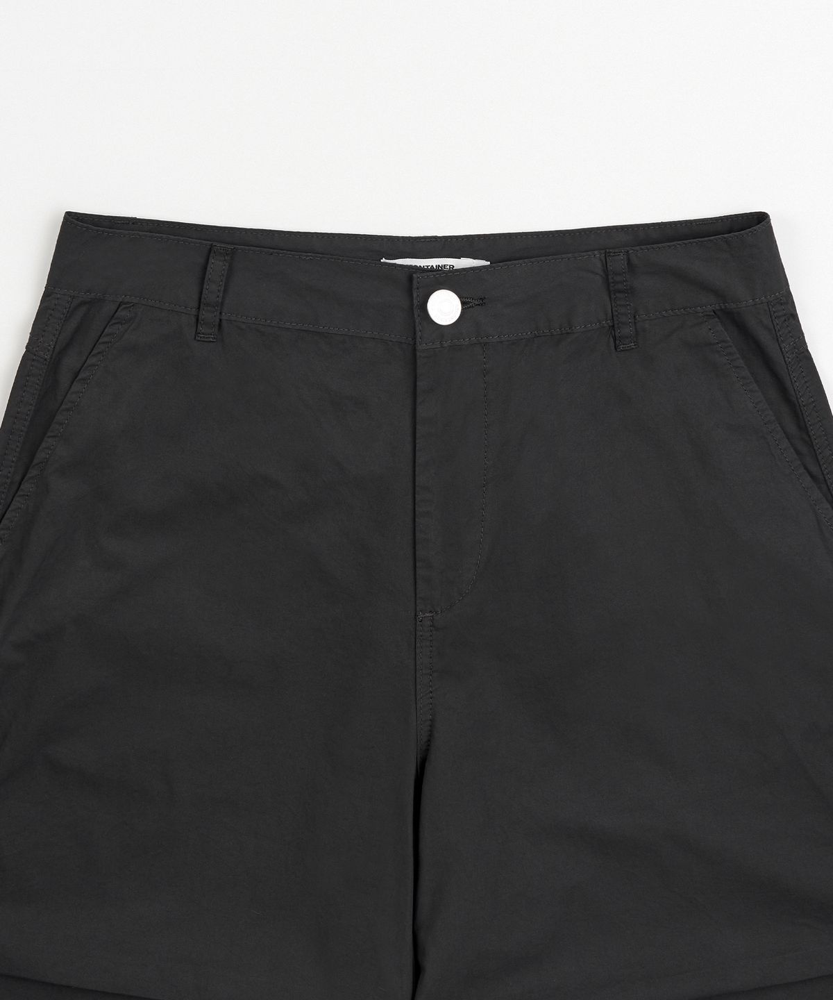 엑스컨테이너(EXCONTAINER) 파라슈트 코튼 버뮤다 팬츠 (BLACK)