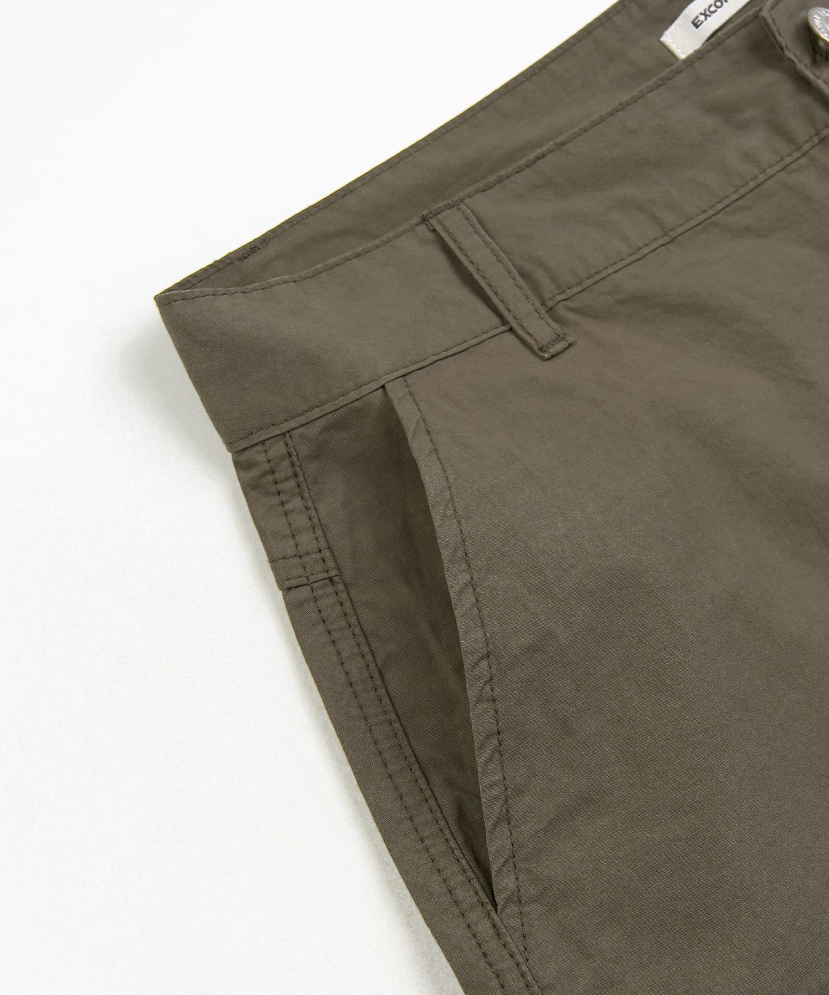 엑스컨테이너(EXCONTAINER) 파라슈트 코튼 버뮤다 팬츠 (KHAKI BROWN)