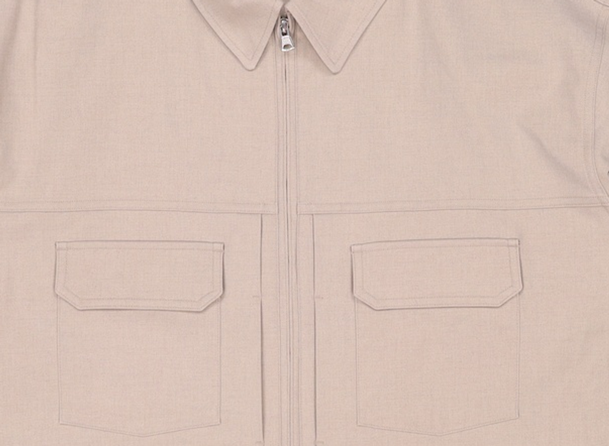 프리즘웍스(FRIZMWORKS) RELAXED TRUCKER JACKET _ LIGHT BEIGE XL