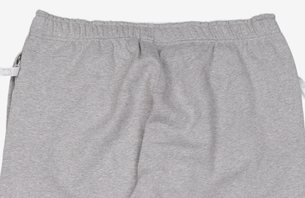 나이키(NIKE) 스포츠웨어 스우시 오픈 헴 플리스 팬츠 M - 다크 그레이 헤더:화이트 / FN3343-063 XXL