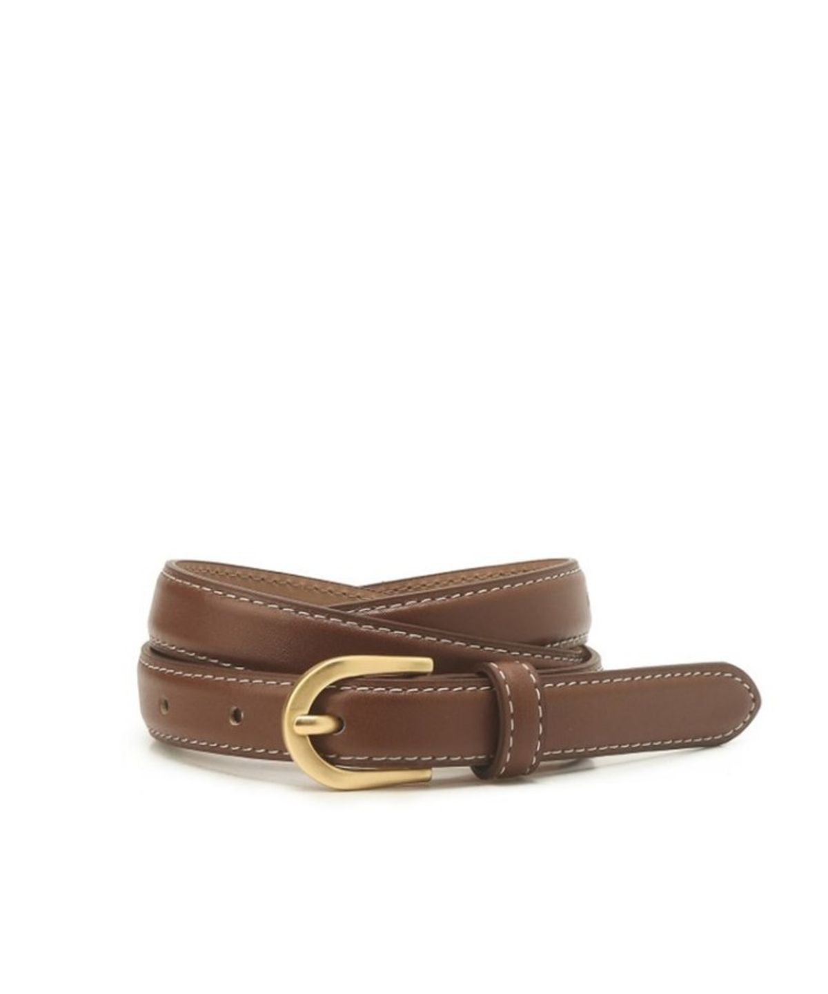 질스튜어트 맨 액세서리(JILLSTUART MEN ACC) 20mm 브라운 소가죽 슬림 여성벨트 JUBE6F111W2