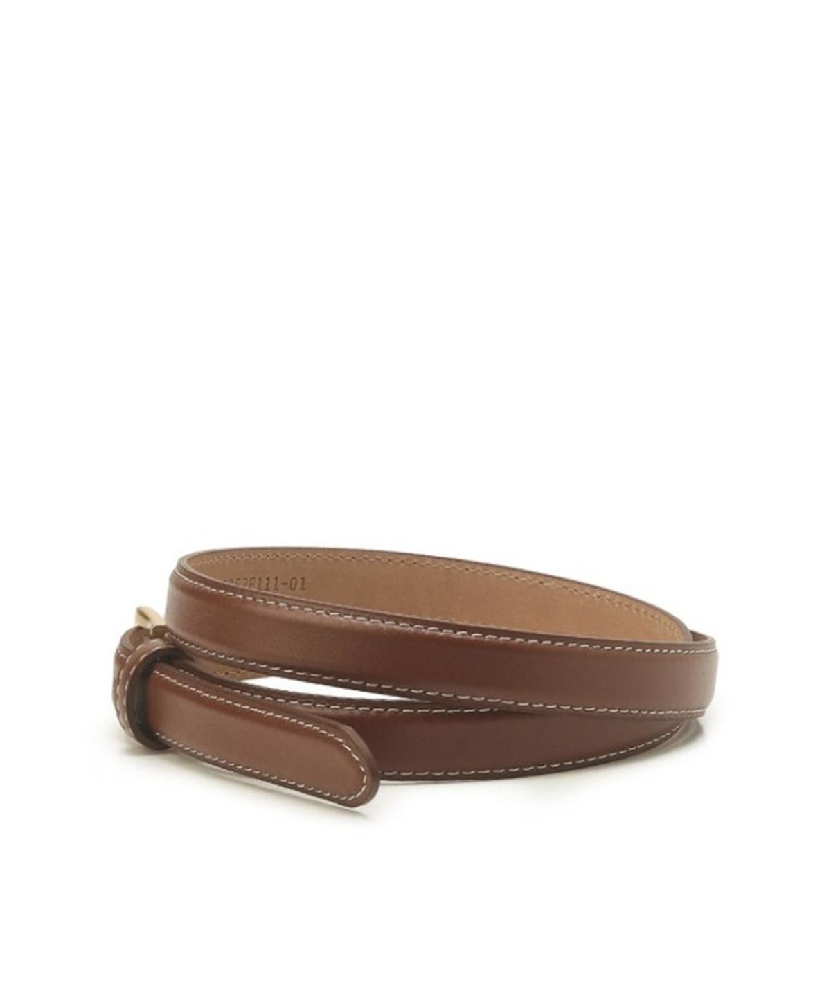 질스튜어트 맨 액세서리(JILLSTUART MEN ACC) 20mm 브라운 소가죽 슬림 여성벨트 JUBE6F111W2