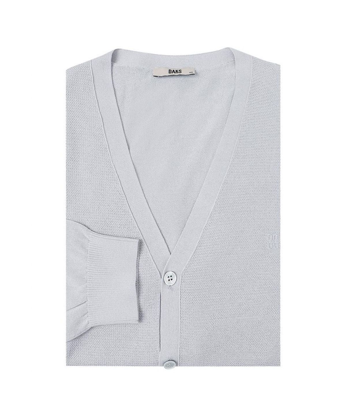 닥스셔츠(DAKS SHIRTS) 면혼방 브이넥 가디건 컴포트슬림핏 그레이_DMS1SWCD200G1