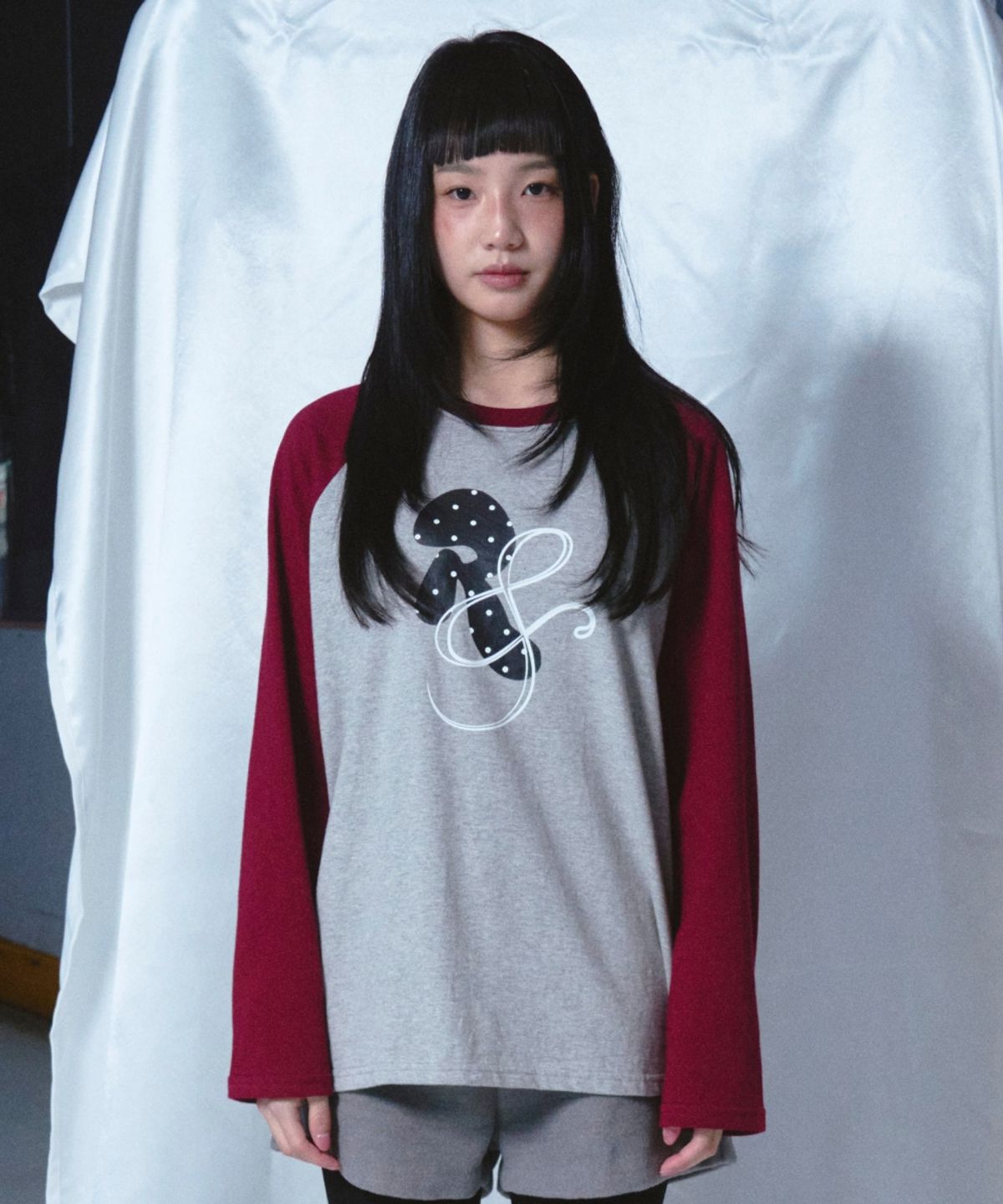 로긴 앤 로지(ROGIN N ROSIE) RnR Dot Point Ragian Long Sleeve Wine