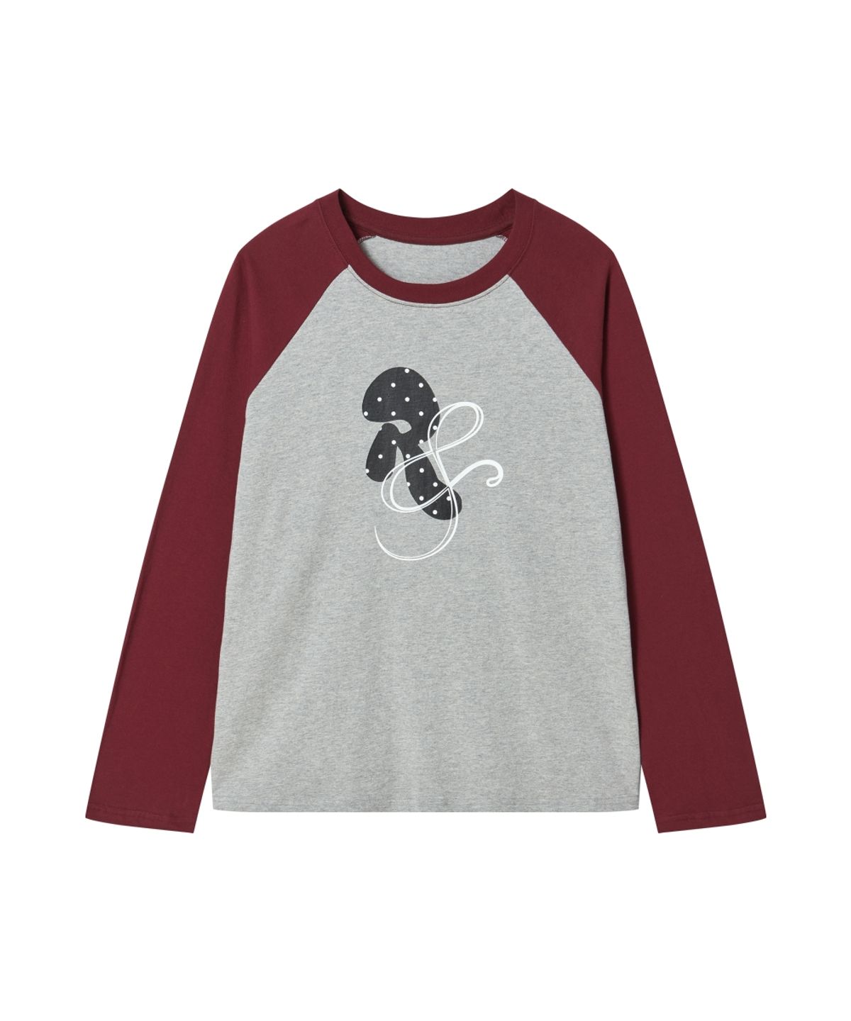 로긴 앤 로지(ROGIN N ROSIE) RnR Dot Point Ragian Long Sleeve Wine