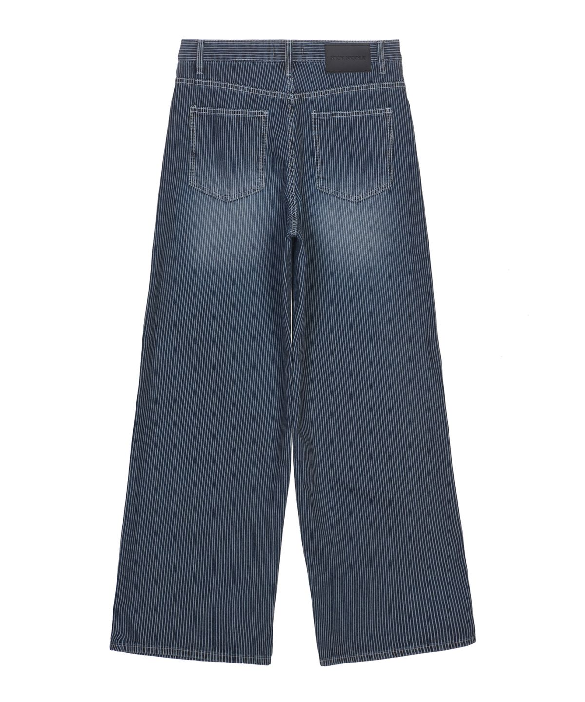 닉앤니콜(NICK&NICOLE) PIN STRIPE WIDE DENIM PANTS_BLUE