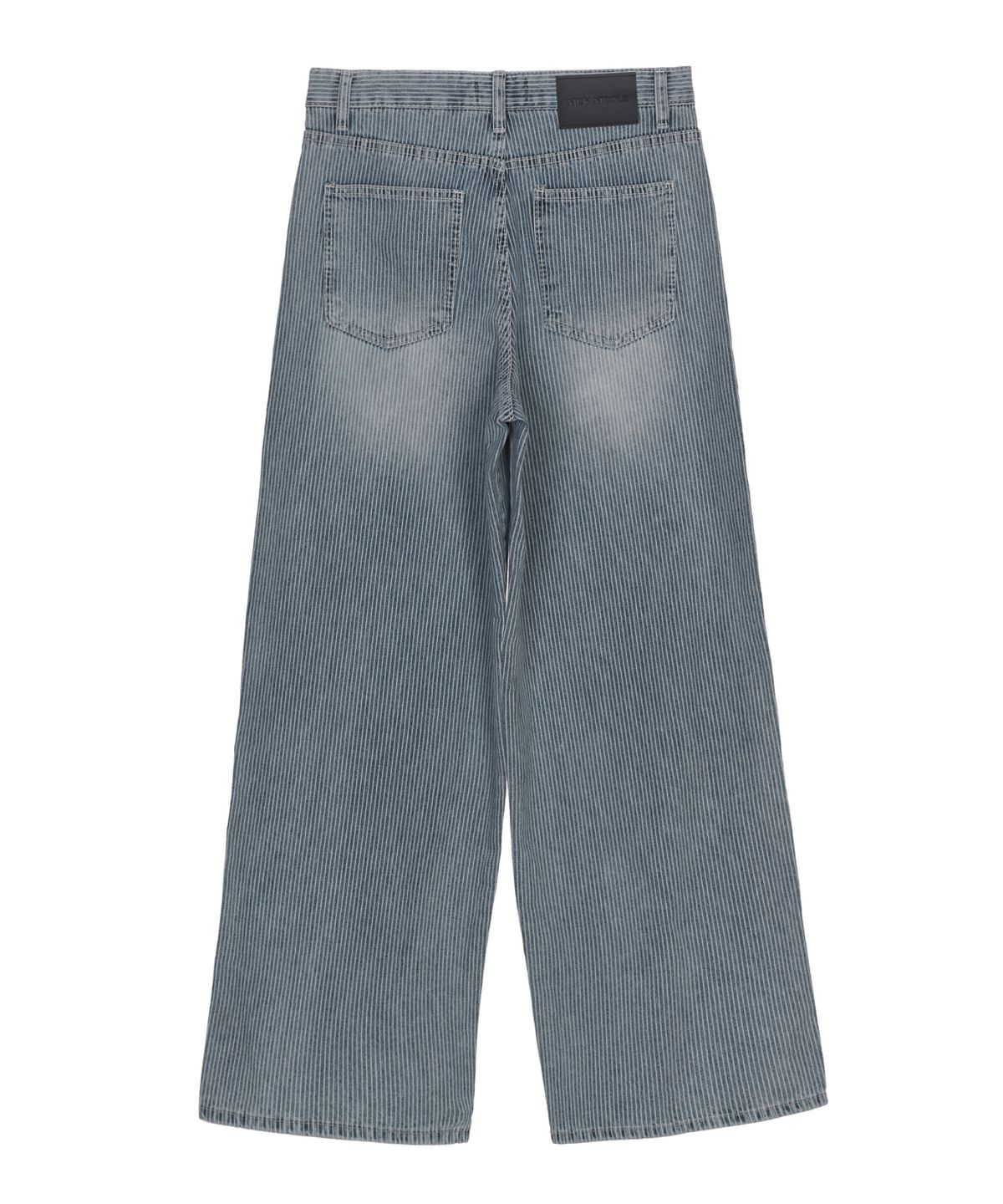 닉앤니콜(NICK&NICOLE) PIN STRIPE WIDE DENIM PANTS_LIGHT BLUE