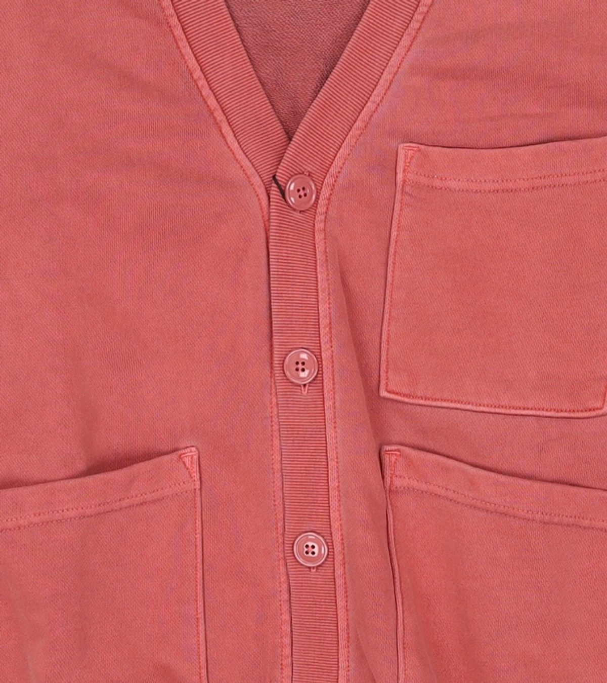 프리즘웍스(FRIZMWORKS) PIGMENT DYEING HEAVYWEIGHT CARDIGAN _ PINK M