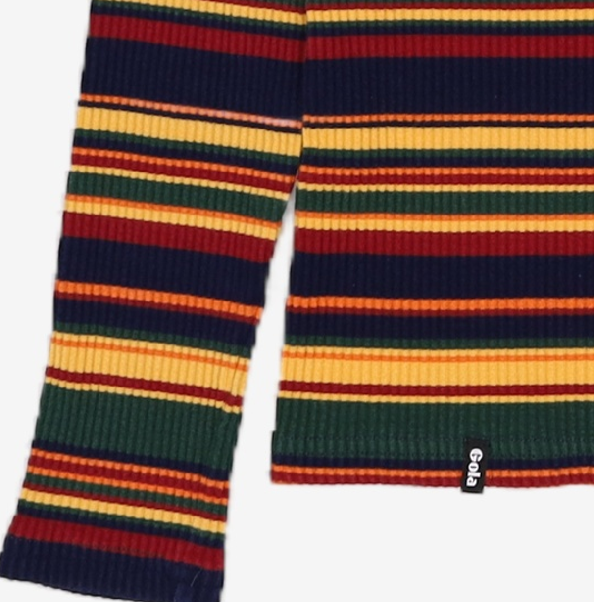 골라(GOLA) W 스트라이프 로고 티셔츠 W STRIPE LOGO SLEEVE TS FREE