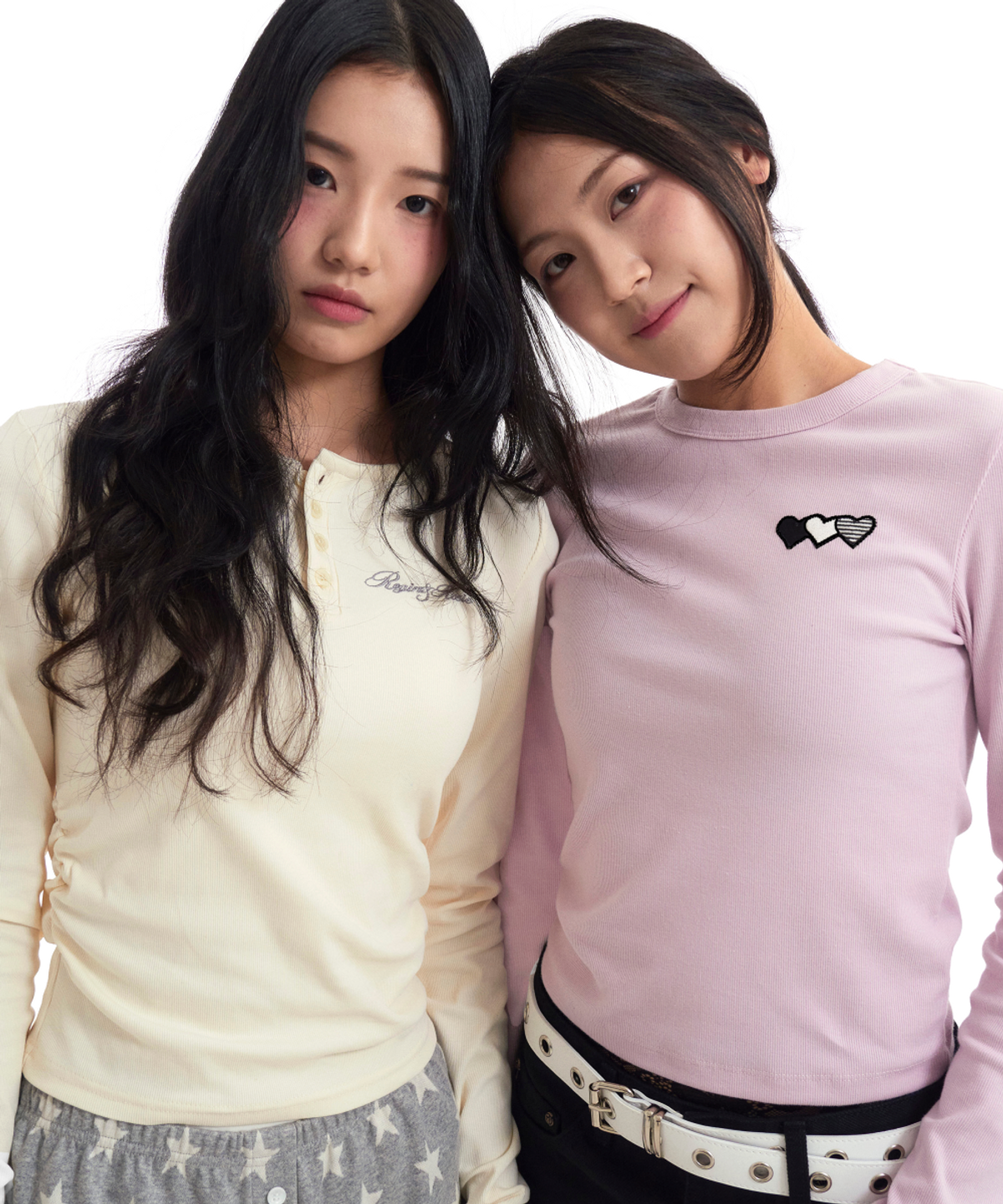 로긴 앤 로지(ROGIN N ROSIE) Heart Wappen Basic Long Sleeve Pink