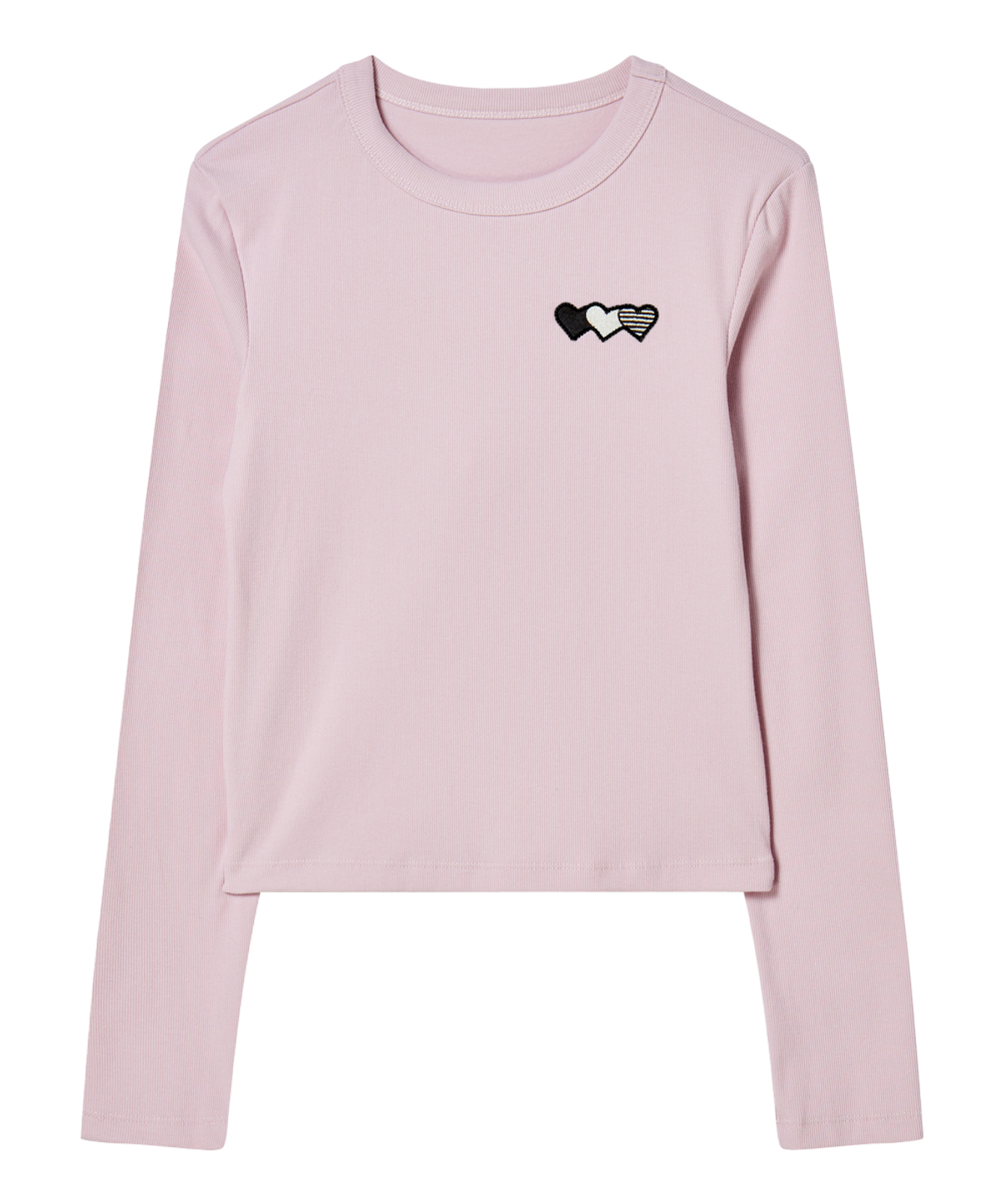 로긴 앤 로지(ROGIN N ROSIE) Heart Wappen Basic Long Sleeve Pink