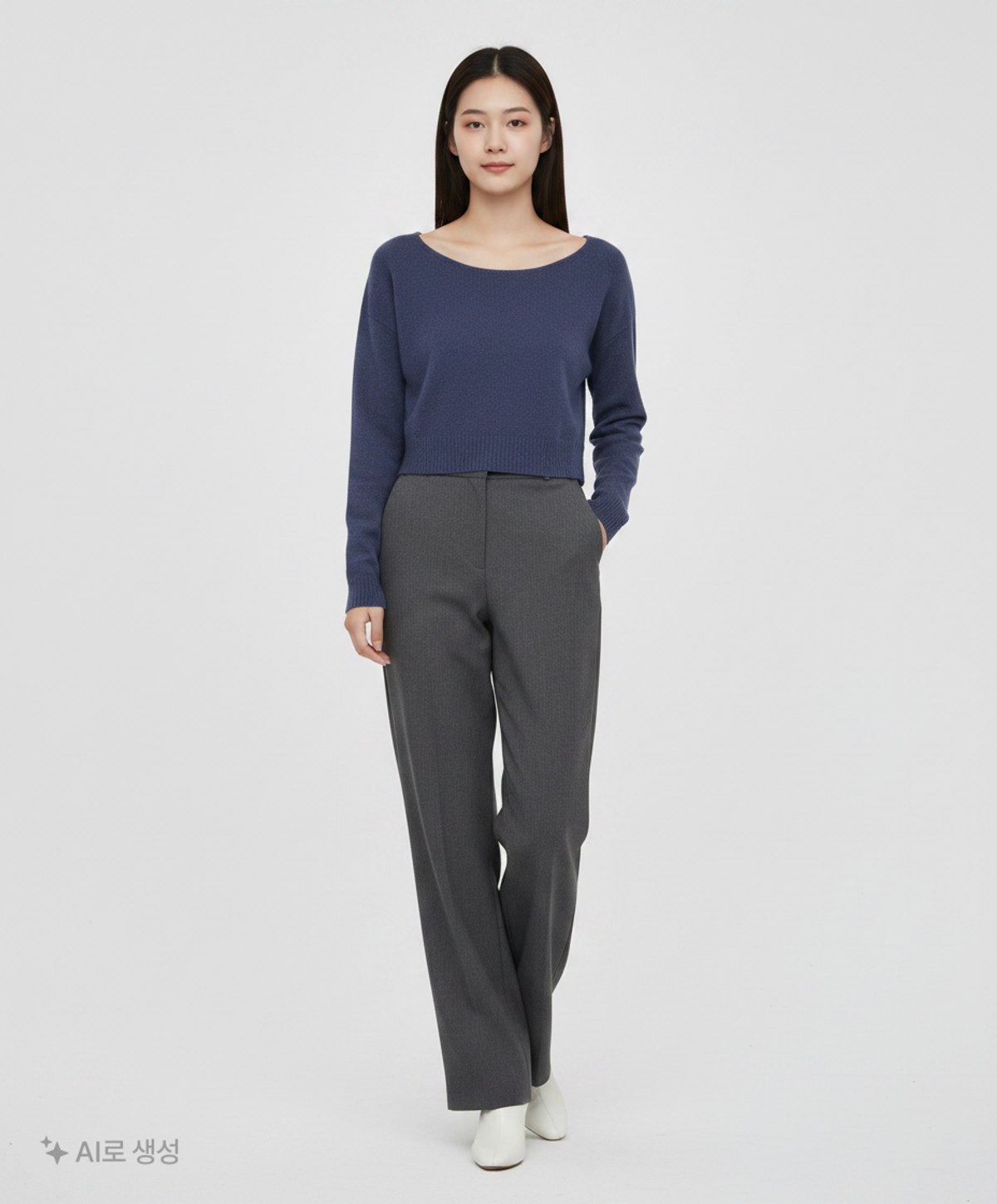 모이아(MOIA) finger hole knit (deep blue) S