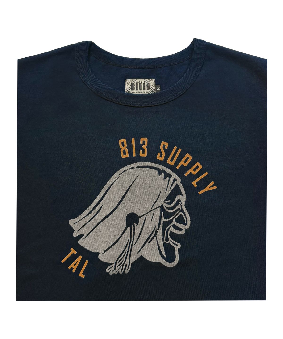 갈릭 블루스(GARLICBLUES) Hahoe Tal T-Shirt(navy)