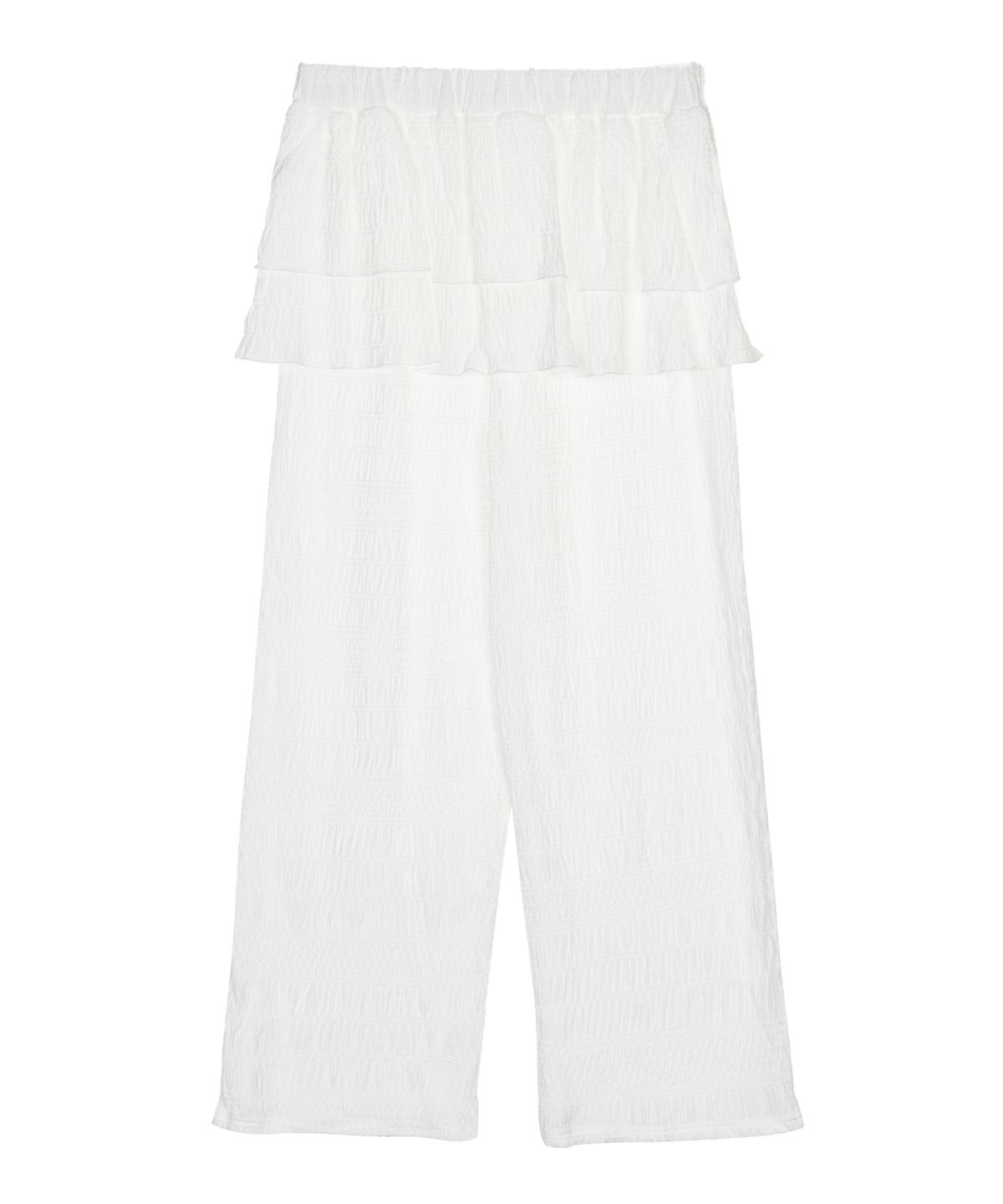 닉앤니콜(NICK&NICOLE) LACE RUFFLE SKIRT PANTS_IVORY