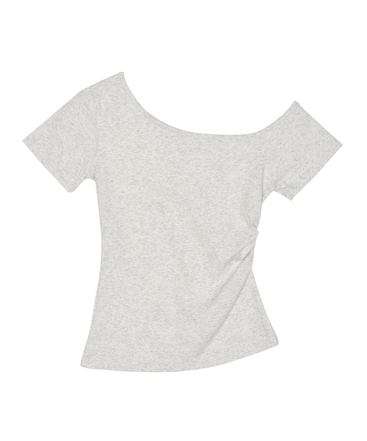 닉앤니콜(NICK&NICOLE) ASYMMETRIC SHIRRING TOP_OATMEAL