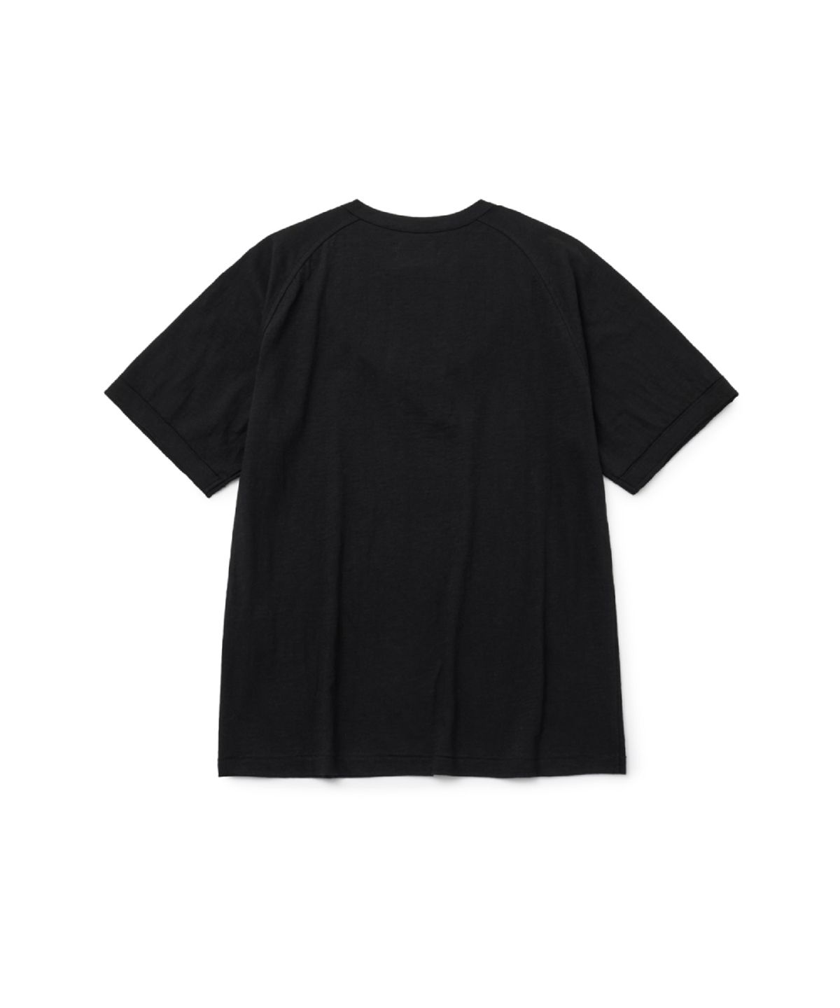 해칭룸(HATCHINGROOM) Double Breasted Tee Slub Black