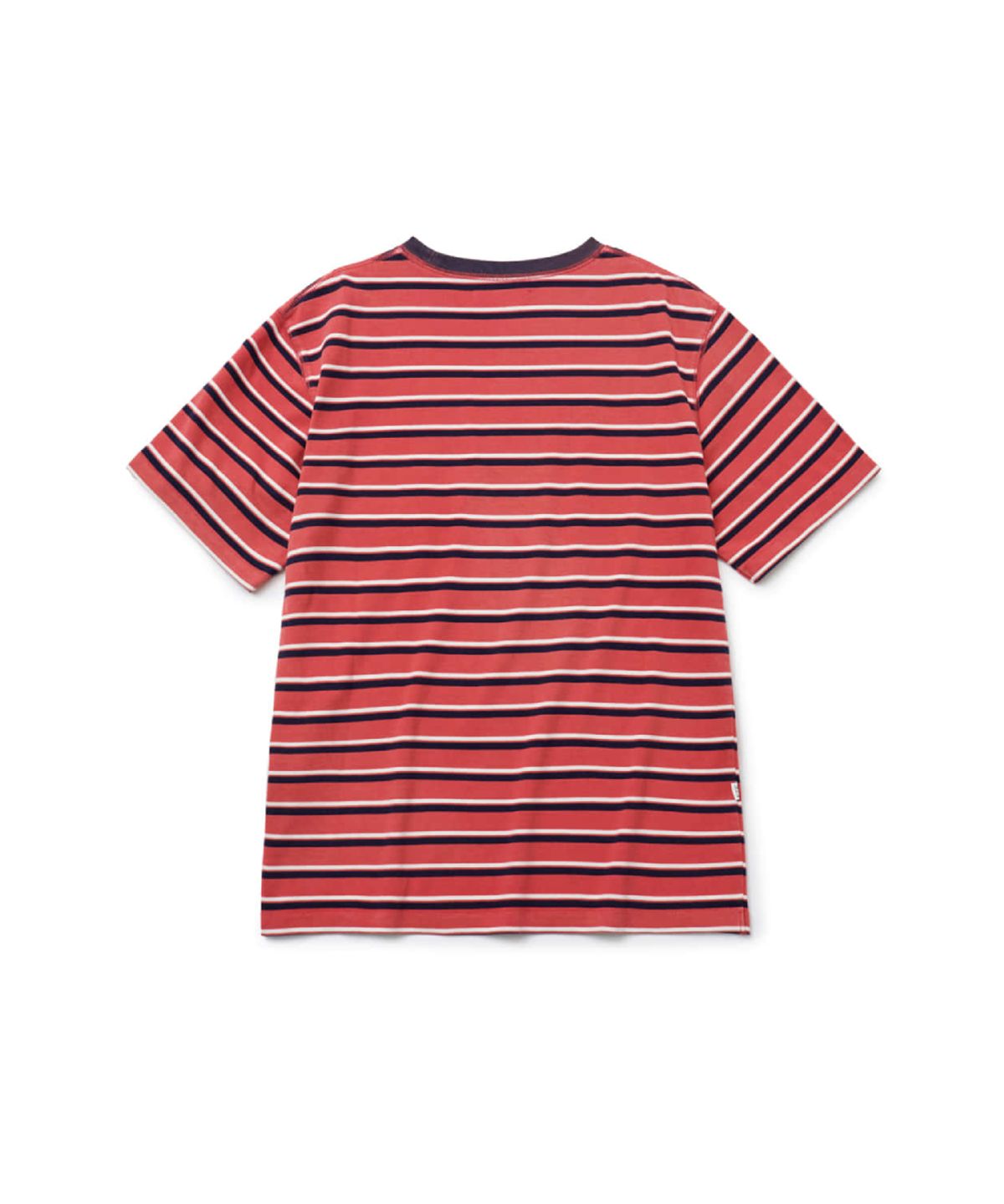 해칭룸(HATCHINGROOM) Bleached Stripe Tee Red
