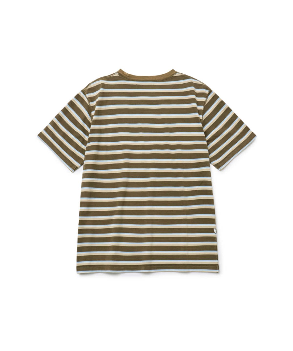 해칭룸(HATCHINGROOM) Bleached Stripe Tee Khaki