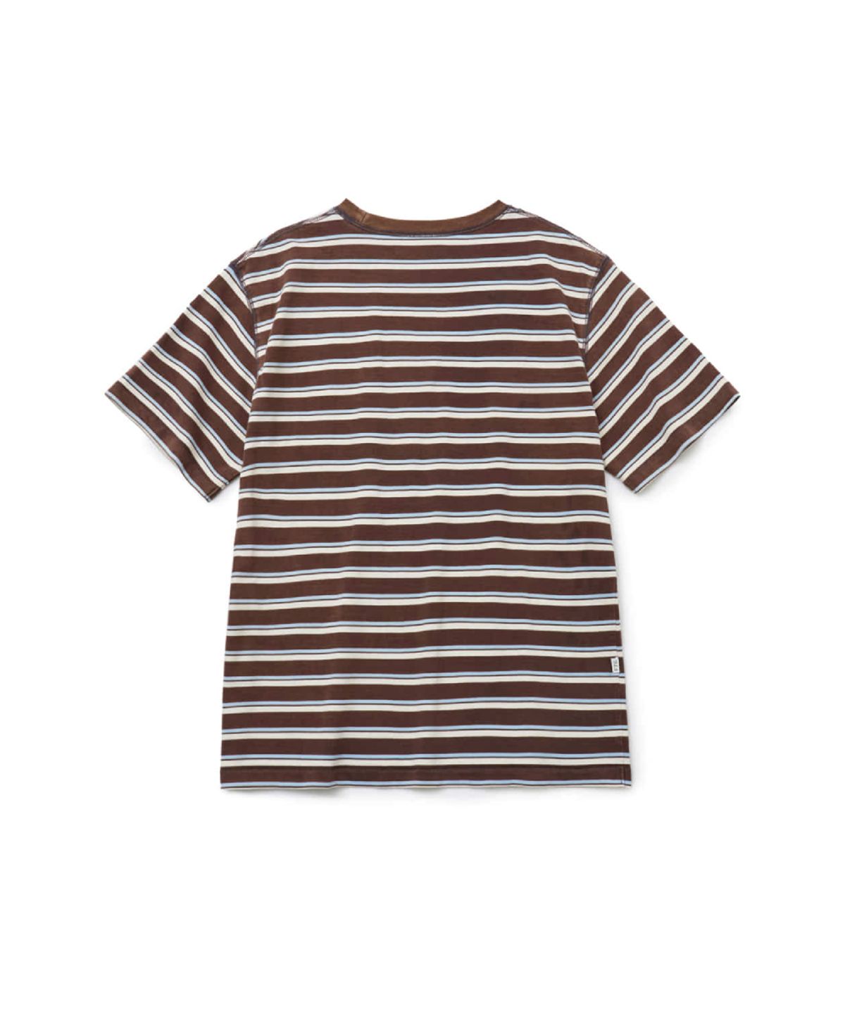 해칭룸(HATCHINGROOM) Bleached Stripe Tee Brown