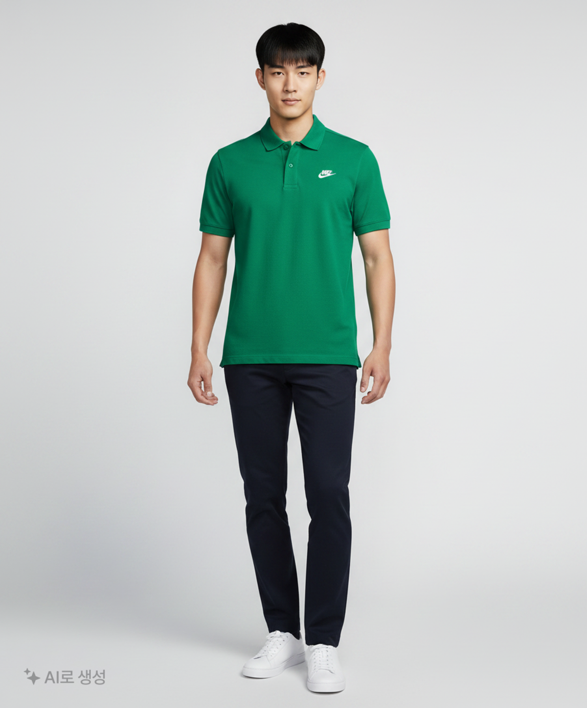 나이키(NIKE) 클럽 반소매 폴로셔츠 M - 말라카이트:화이트 / FN3895-365 105