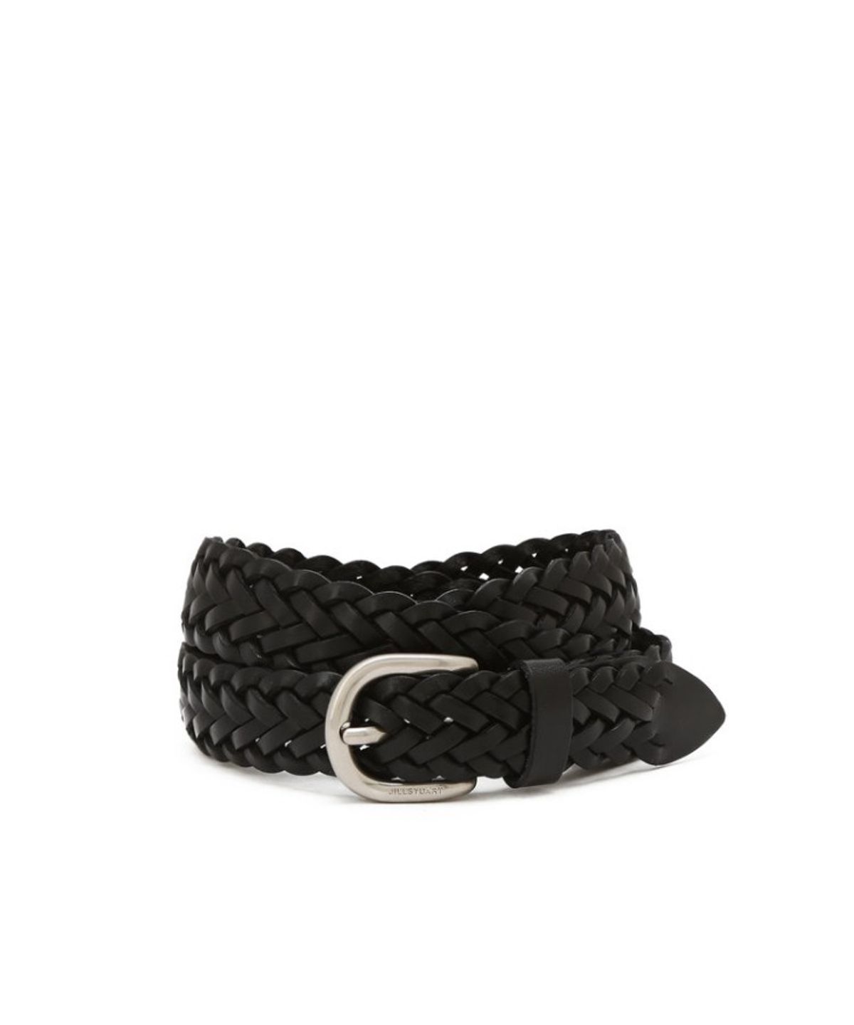 질스튜어트 맨 액세서리(JILLSTUART MEN ACC) [남녀공용] 25MM 블랙 라운드 버클 위빙 소가죽 벨트 JUBE6F411BK