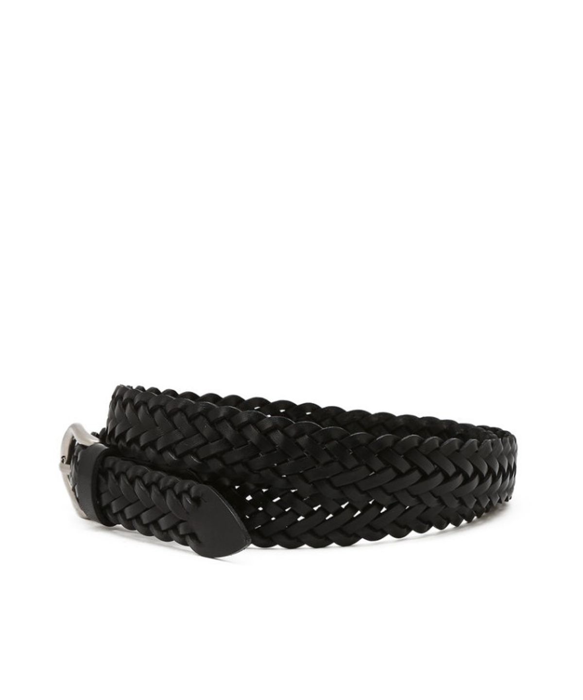 질스튜어트 맨 액세서리(JILLSTUART MEN ACC) [남녀공용] 25MM 블랙 라운드 버클 위빙 소가죽 벨트 JUBE6F411BK