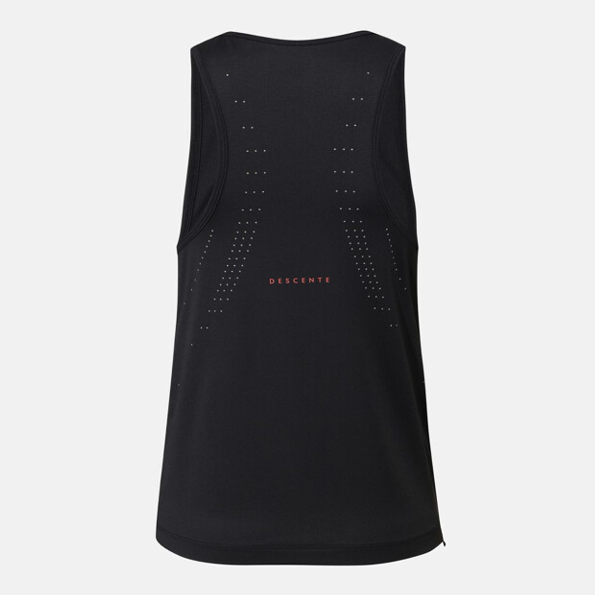 데상트(DESCENTE) 여성 러닝 흡한속건 슬리브리스 블랙 SR322RST73